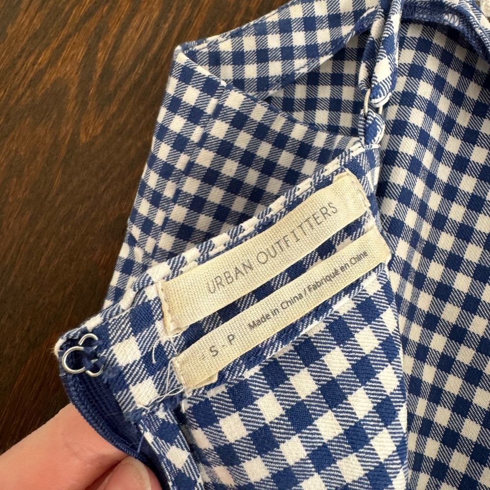 Urban Outfitters Blue Gingham Mini Dress - Picture 5 of 5